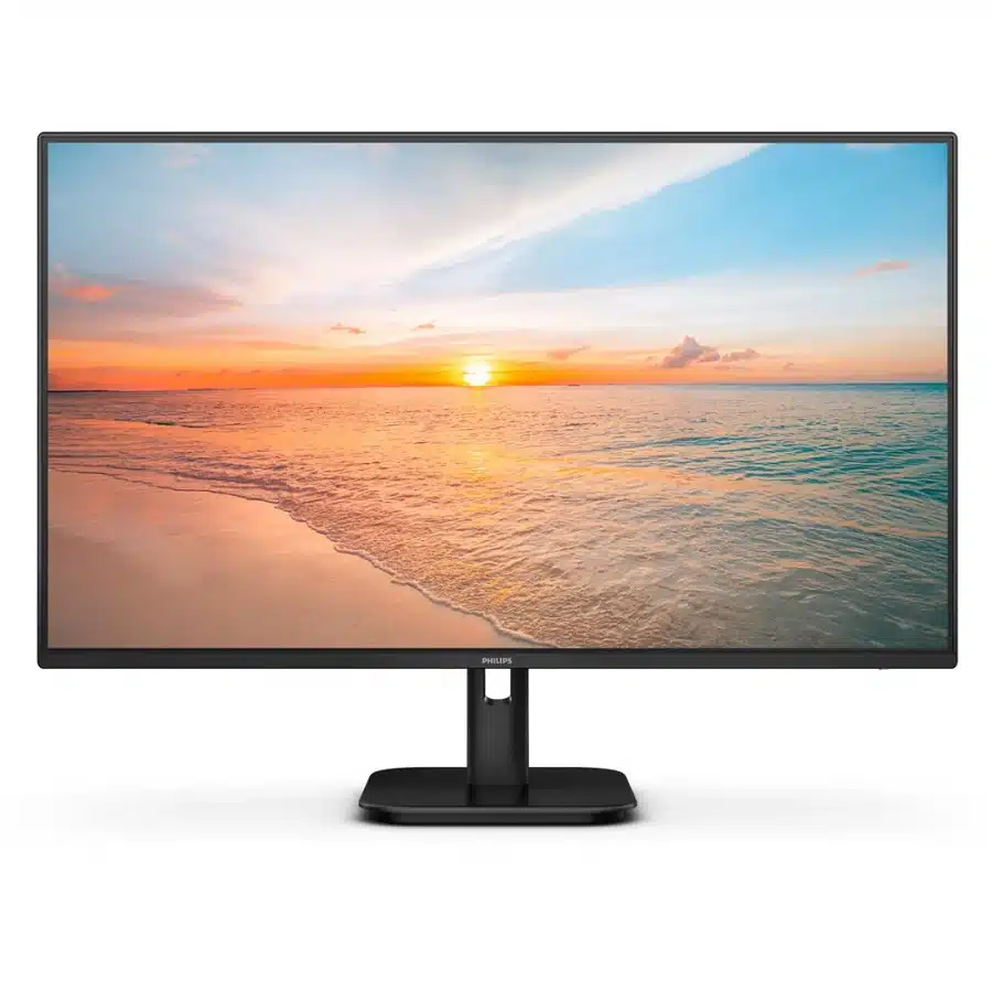 Imagem mostra o design padrão dos novos monitores E1 da Philips.