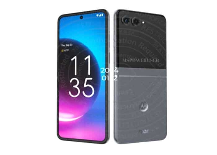 Imagem renderizada do suposto sucessor do Razr 40 Ultra.