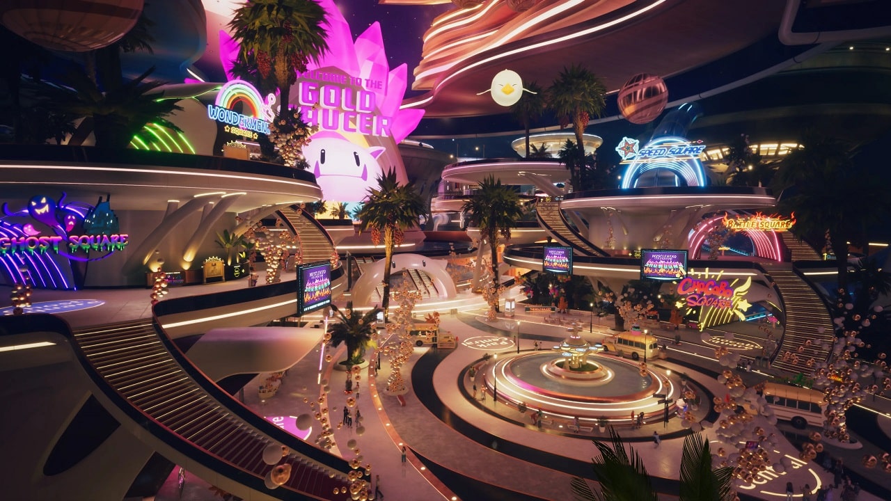 Gold Saucer em Final Fantasy VII Rebirth.