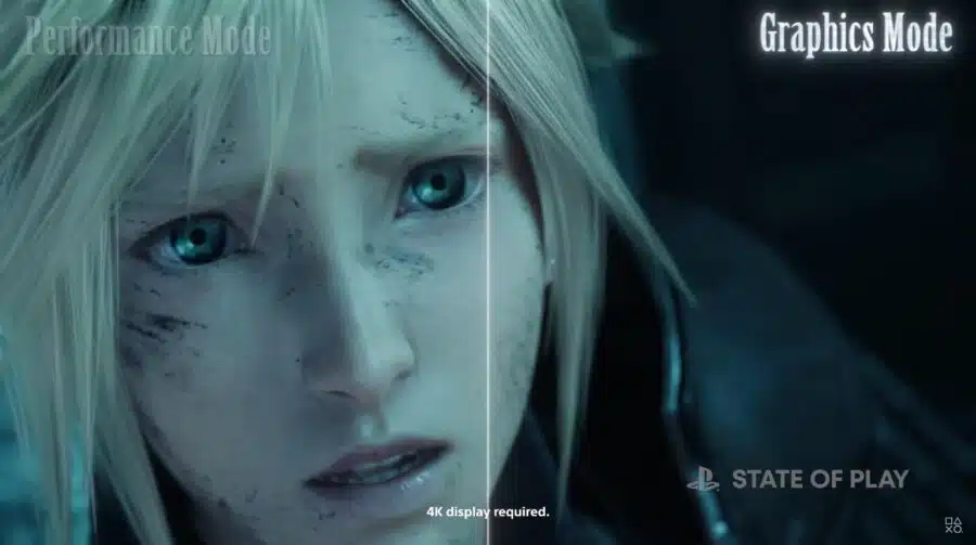 Final Fantasy VII Rebirth tem trailer mostrando modos em 60 FPS e 30 FPS