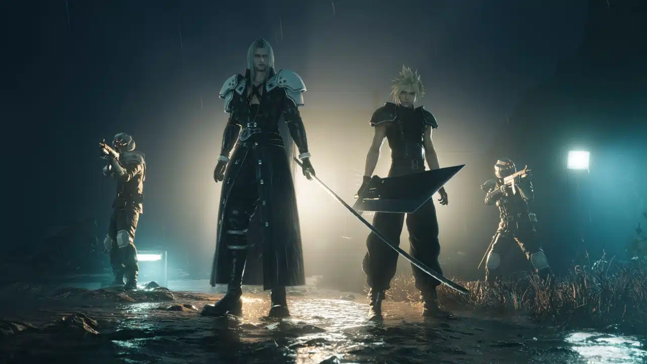 Final Fantasy VII Rebirth - Cloud e Sephiroth trabalhando juntos como SOLDIERS