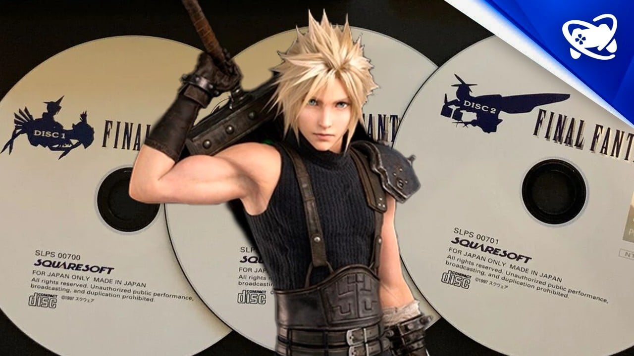 Discos de Final Fantasy VII Rebirth no Japão contêm erro de impressão 1 Final Fantasy VII e imagem de Cloud com jogos em mídia física ao fundo