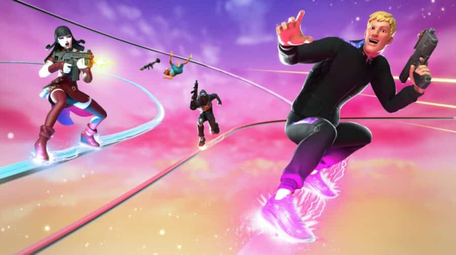 Jogadores de Fortnite pedem melhorias na mecânica de manobras por trilhos