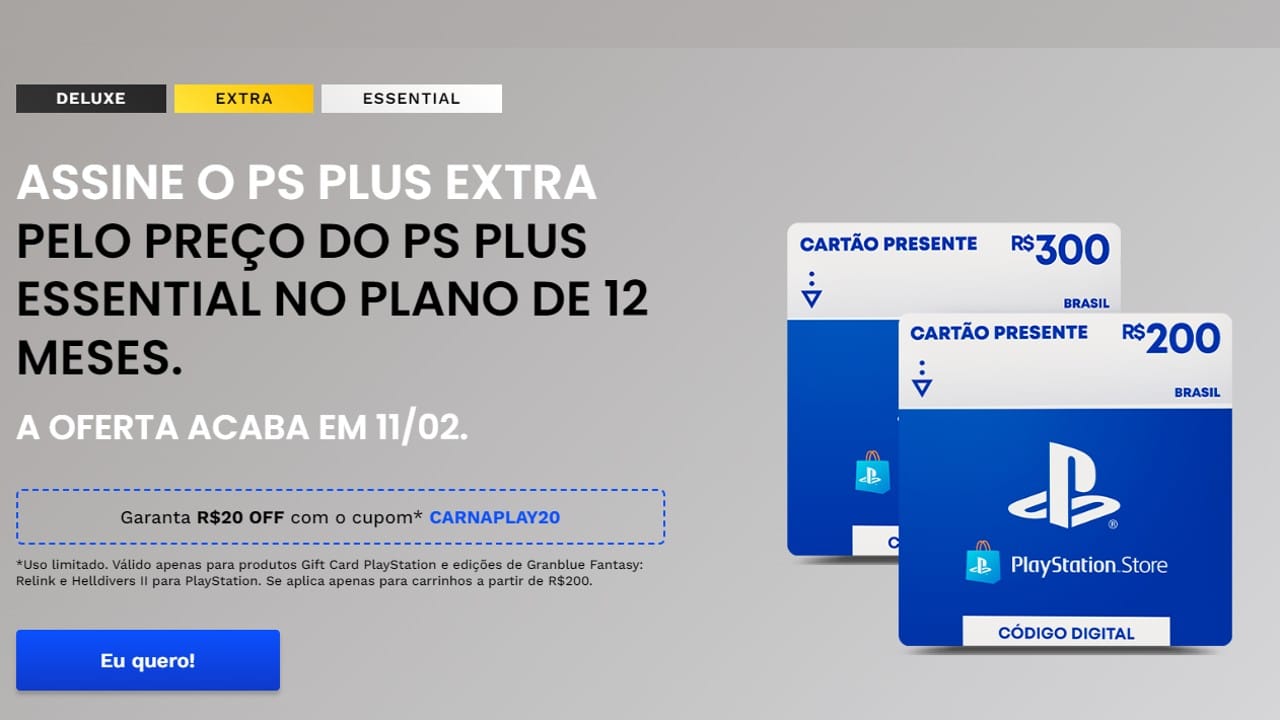 Gift Card da PS Store nuuvem