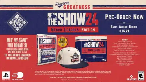 MLB The Show 24: PlayStation revela edição especial da Negro’s League