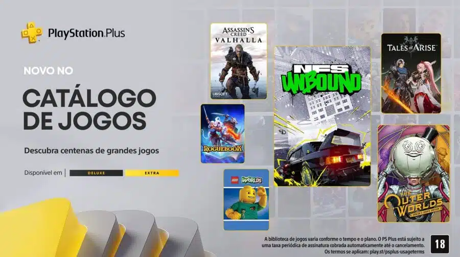 Jogos do PS Plus Extra e Deluxe de fevereiro estão disponíveis!