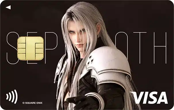 Sephiroth no cartão de crédito Visa