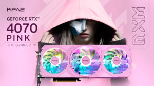 Que choque! KFA2 surpreende com RTX 4070 Super na cor rosa