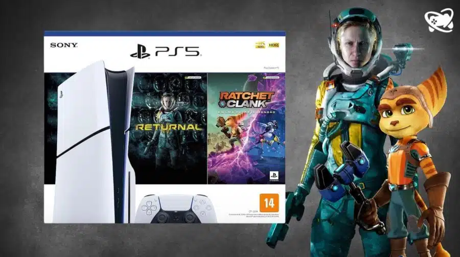 PS5 Slim com disco é lançado no Brasil em bundle com dois jogos