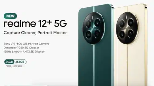 Realme 12 Plus 5G terá tela AMOLED com taxa de atualização de 120 Hz