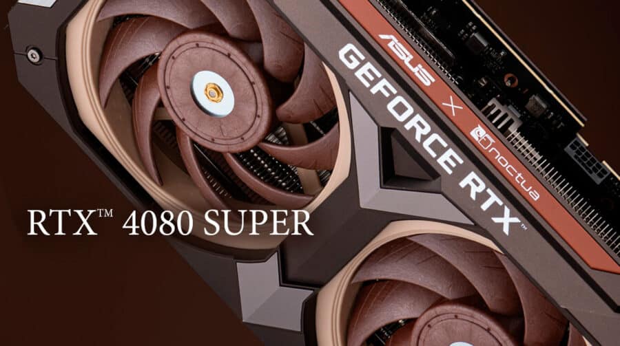 RTX 4080 Super ganha versão da Noctua em parceria com a ASUS