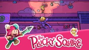 Gameplay de The Plucky Squire mostra Jot e seus amigos em um livro mágico