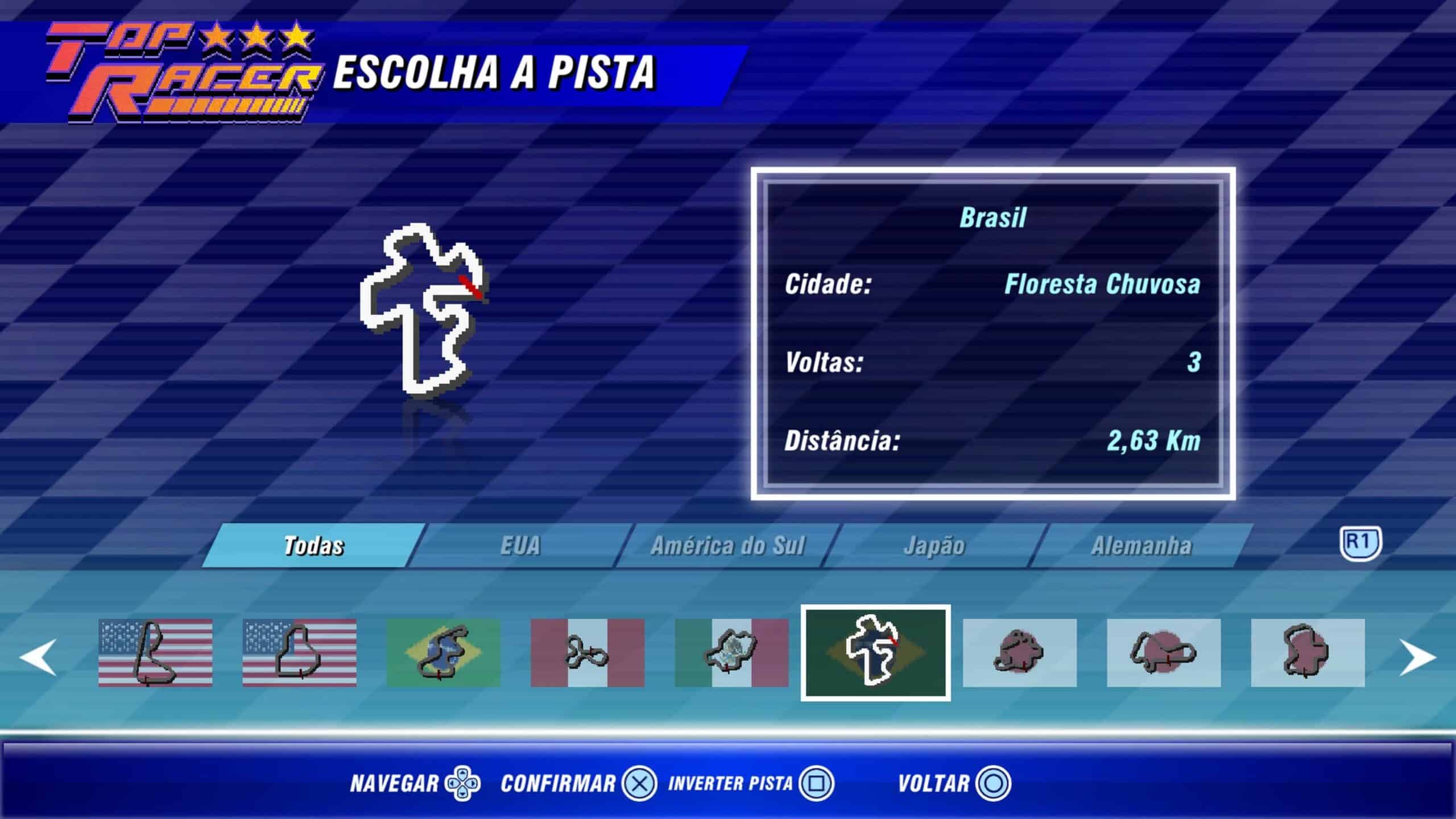 Top Racer Collection: vale a pena? 3 Foto da escolha de pistas no Top Racer Collection