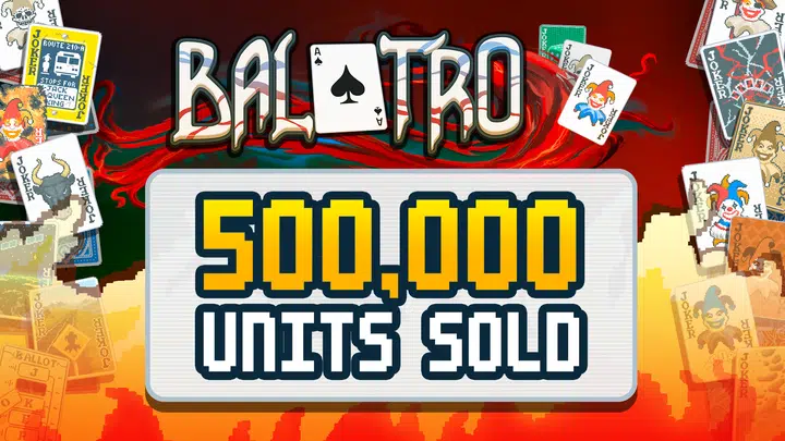 All-in! Balatro vendeu meio milhão de cópias em dez dias