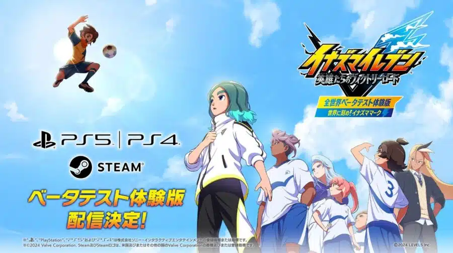 Demonstração beta de Inazuma Eleven: Victory Road é anunciado para PS4 e PS5