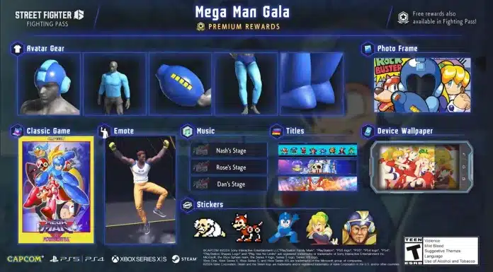 Mega Man Fighting Pass de Street Fighter 6