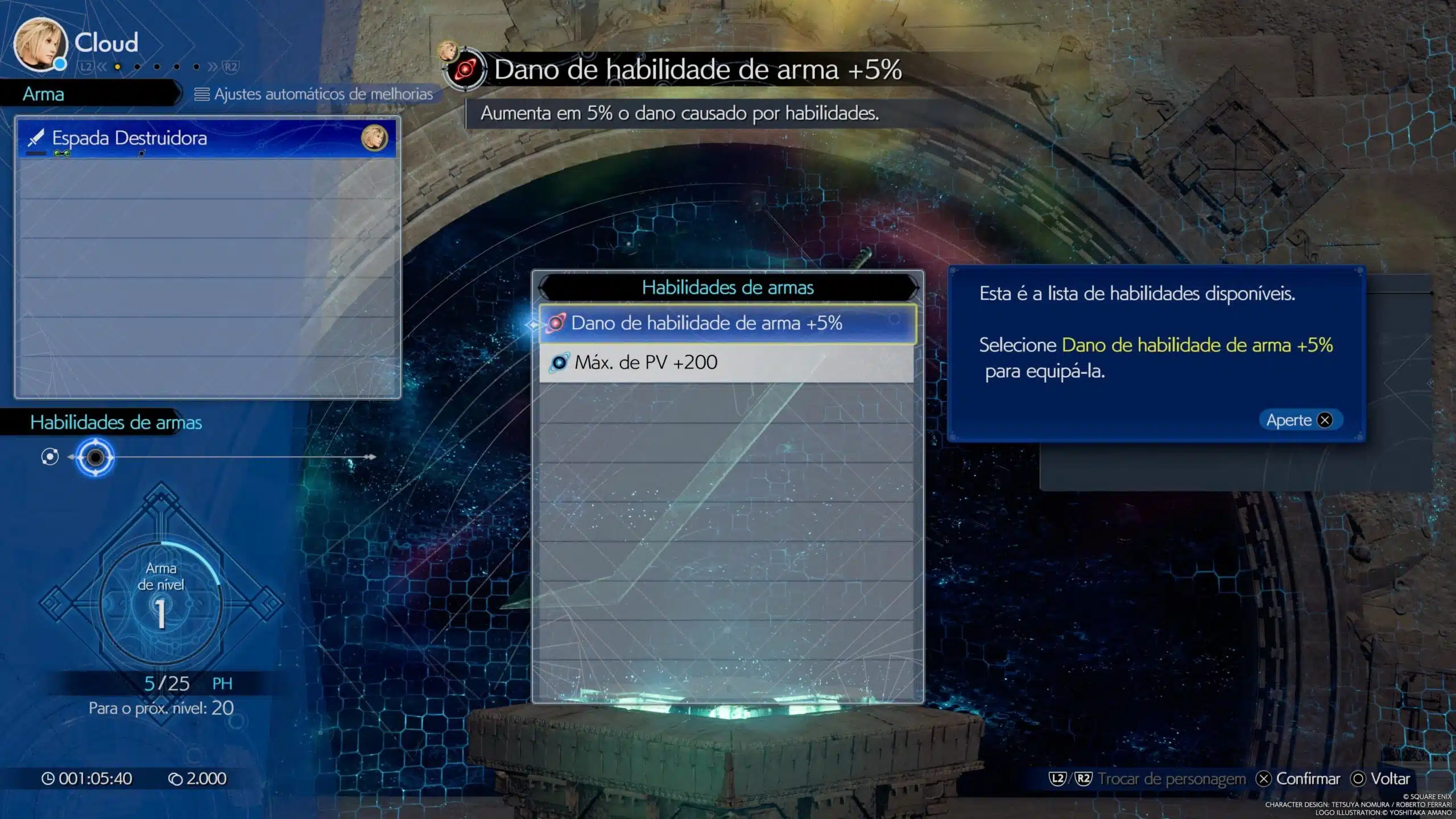 Melhores equipamentos para Final Fantasy VII Rebirth Cloud
