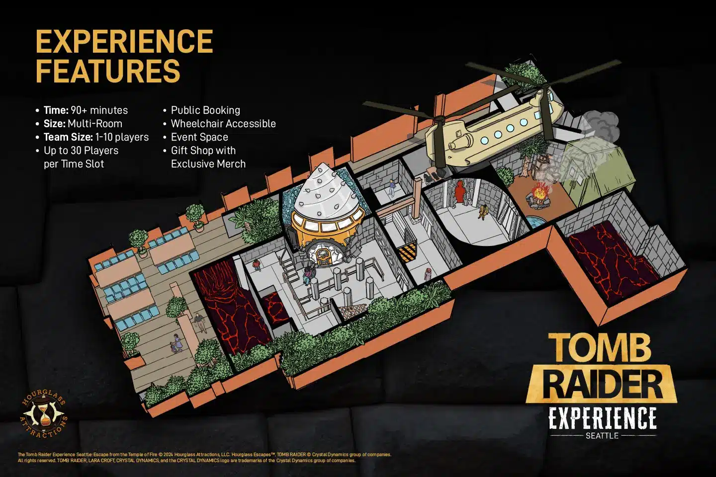 Mapa da Tomb Raider Experience 