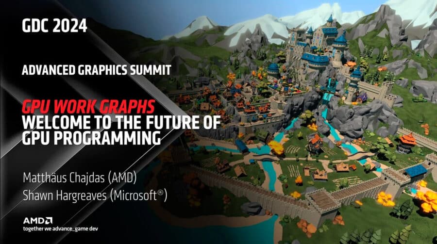 AMD mostra ganhos de 64% na performance de games com Work Graphs