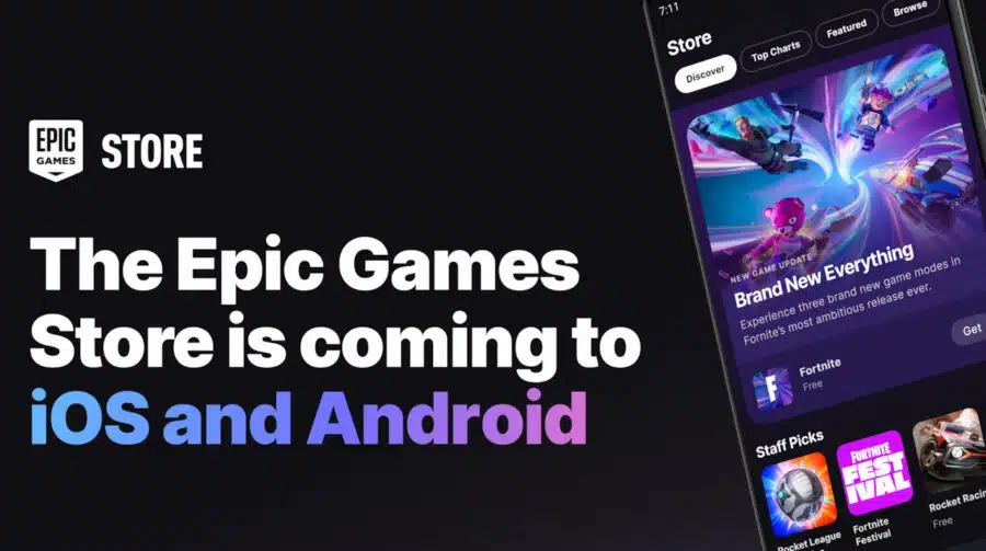 Epic Games anuncia sua loja para iOS e Android; Lançamento em 2024