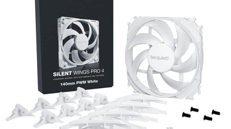 Fabricante alemã renova linha de ventoinhas Silent Wings com modelos na cor branco