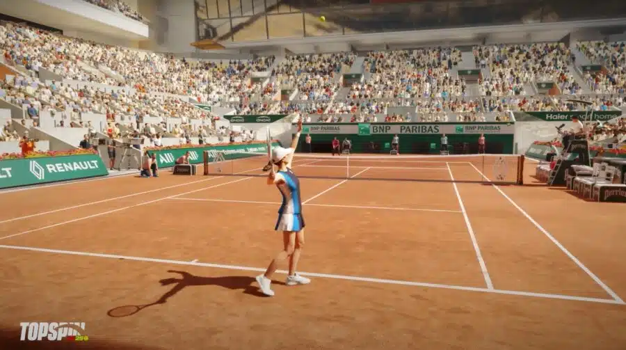 Gameplay de TopSpin 2K25 tem show de lendas do tênis; assista