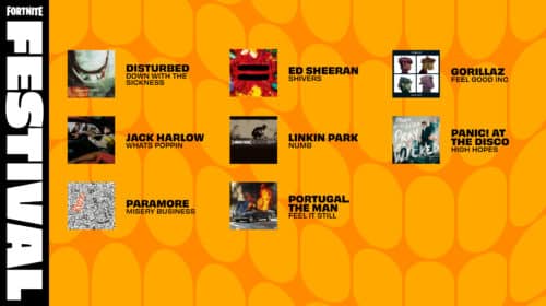 Fortnite Festival recebe novas músicas, com Linkin Park e Gorillaz