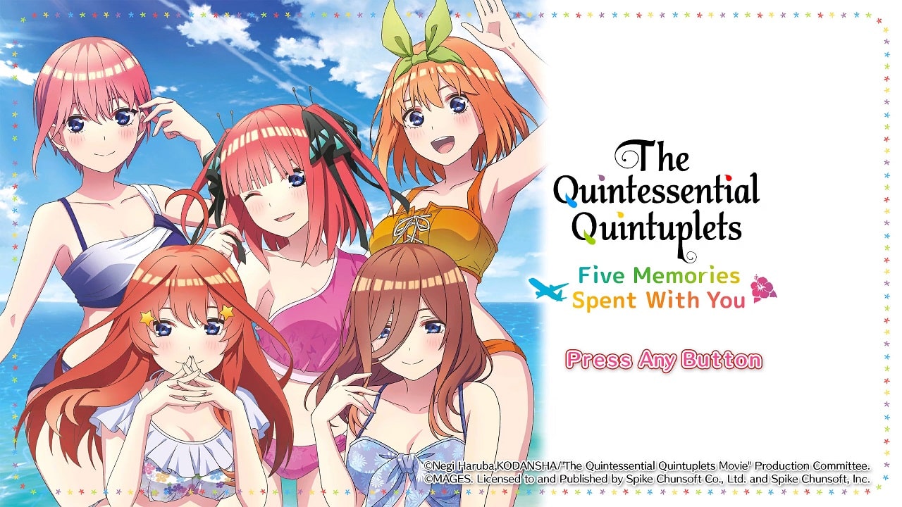Spike Chunsoft publicará jogos de The Quintessential Quintuplets no ocidente 5 5