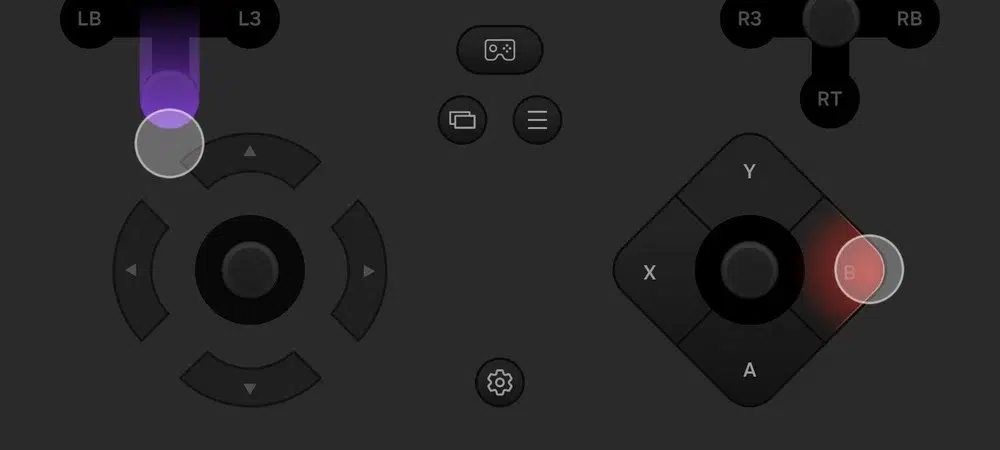 controladores do virtual gamepad da samsung