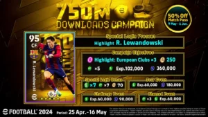 eFootball celebra 750 milhões de downloads com itens especiais