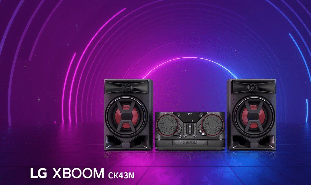 arte do mini system xboom ck43n da lg