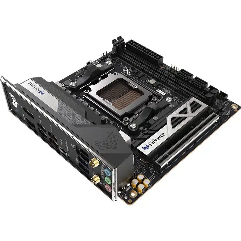Imagem mostra componentes da nova mini-ITX da Sapphire.