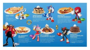 Panqueca do Sonic! Restaurante faz menu especial do personagem