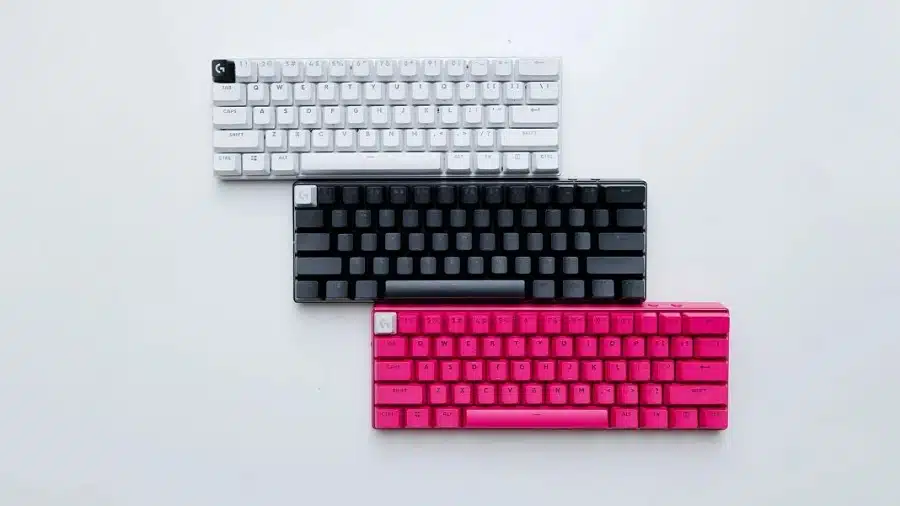 Opções de cores para o novo teclado da Logitech.