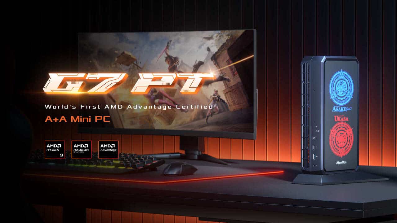 Minisforum anuncia AtomMan G7 PT com Ryzen 9 e RX 7600M