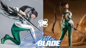 Cosplayer mostra bastidores para se tornar Eve, de Stellar Blade