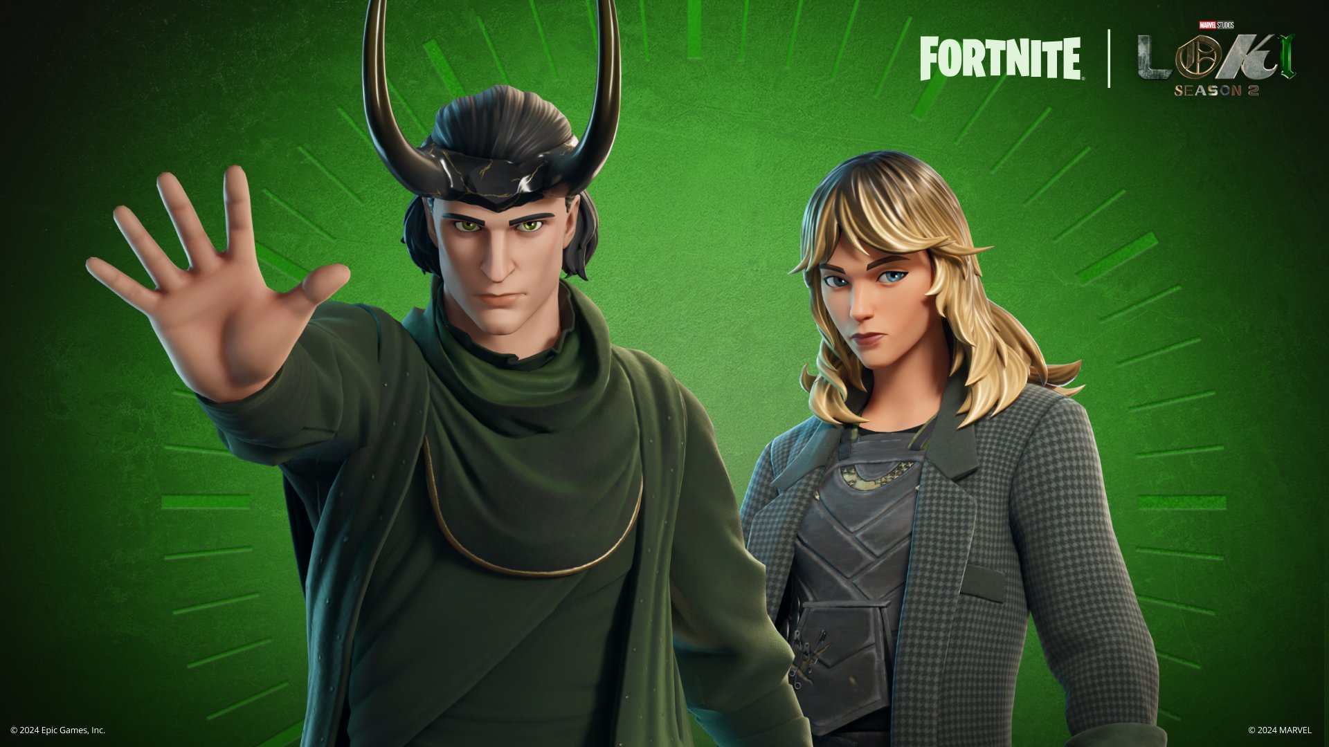 Loki e Sylvie em Fortnite
