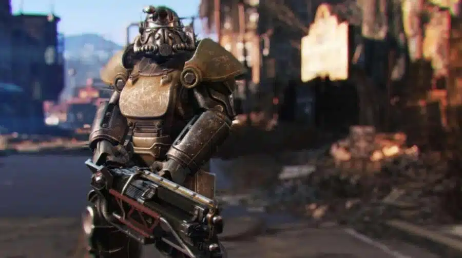 Vem aí! Fortnite mostra armaduras T-60 de Fallout em ação