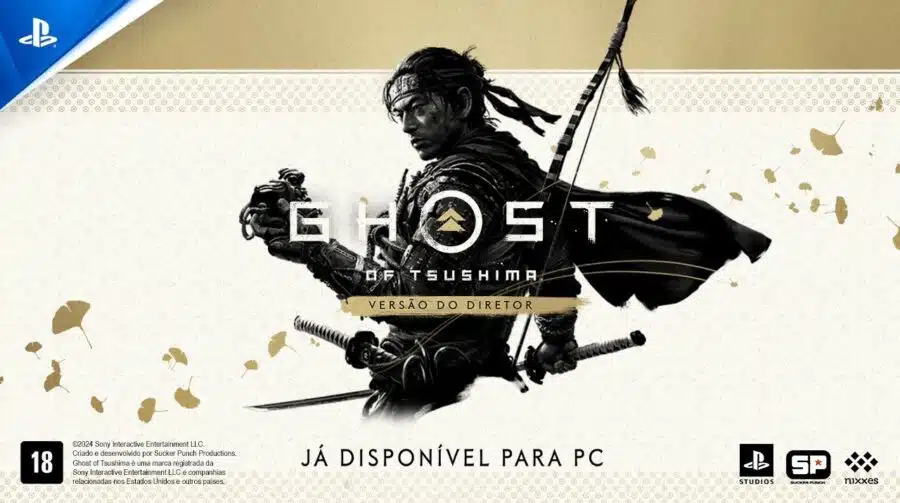 Com versão para PC, Ghost of Tsushima liderou vendas em maio