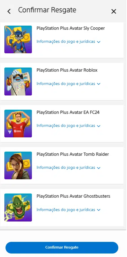 Avatares gratuitos na PSN no Days of Play 2024