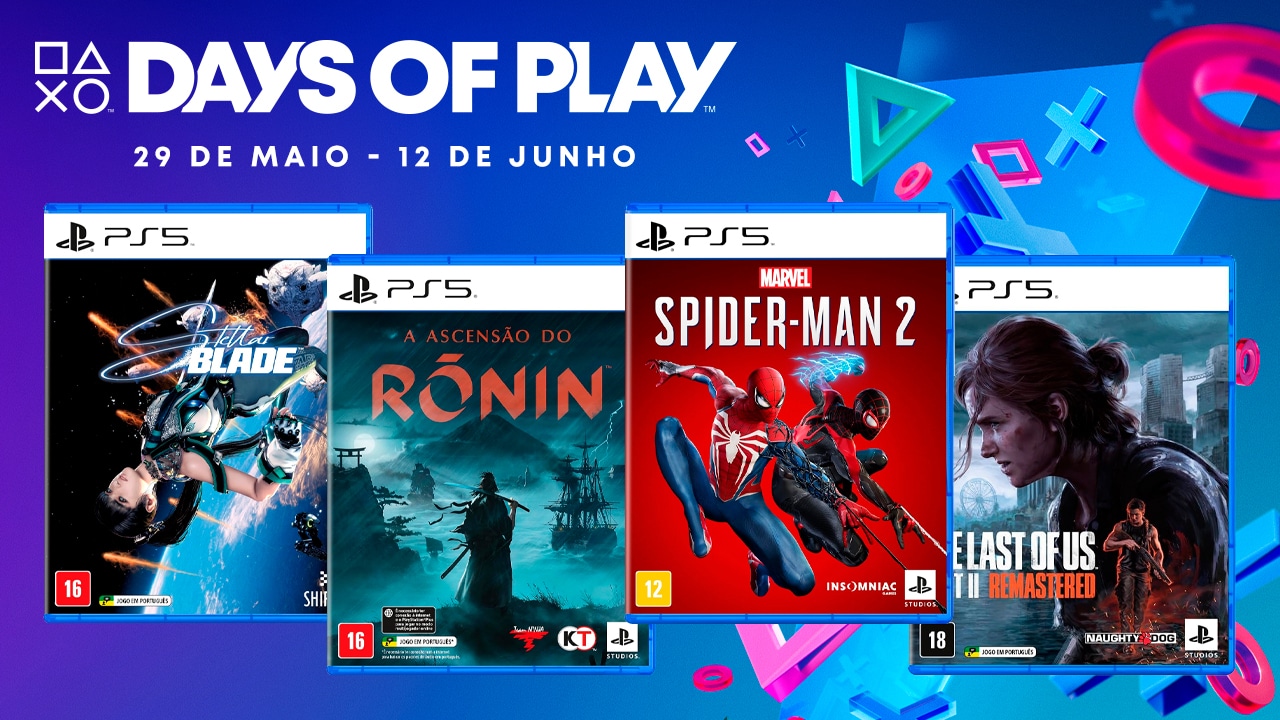 Mídias físicas! Veja os jogos a partir de R$ 49,90 no Days of Play