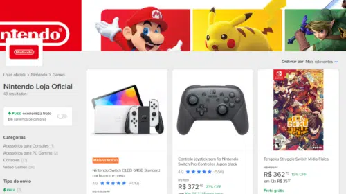 Nintendo abre loja oficial no Mercado Livre