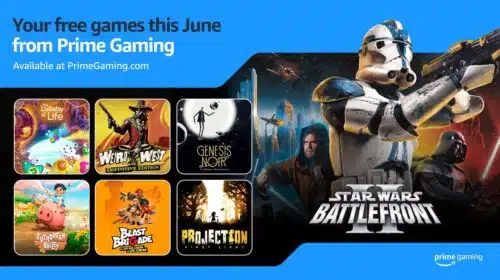 Prime Gaming de junho terá Star Wars Battlefront II e mais 6 jogos; veja lista