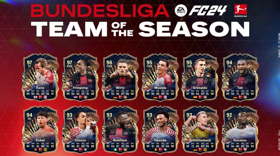 EA Sports FC 24 lança Seleção do Ano da Bundesliga