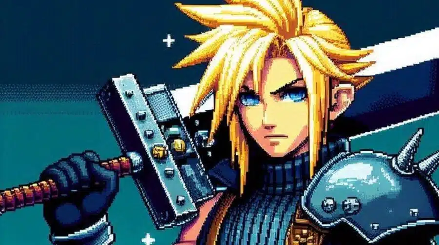 Final Fantasy VII em pixel art? Imagem 