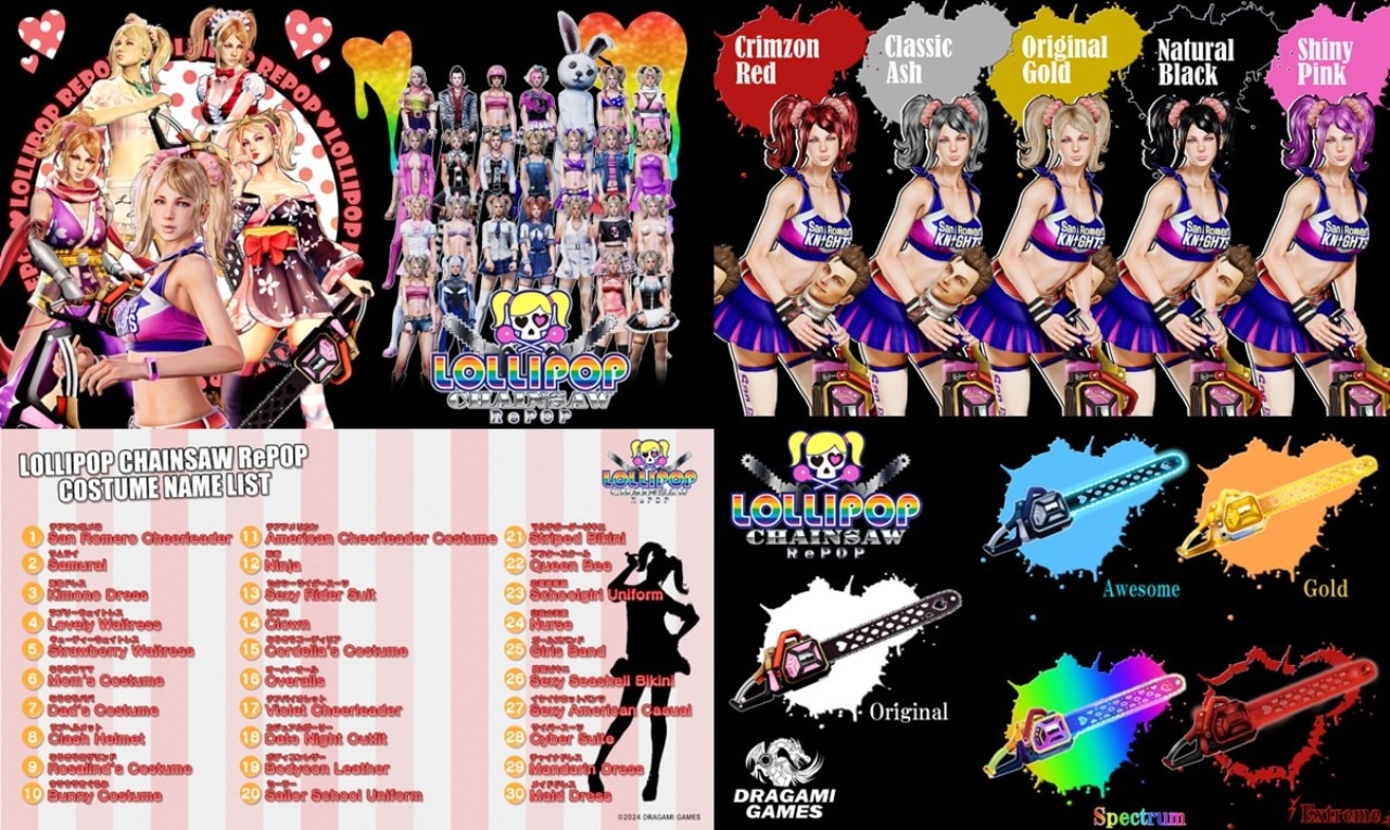 Imagem de Lollipop Chainsaw RePOP apresenta as 30 skins do game 2 Lollipop Chainsaw RePOP