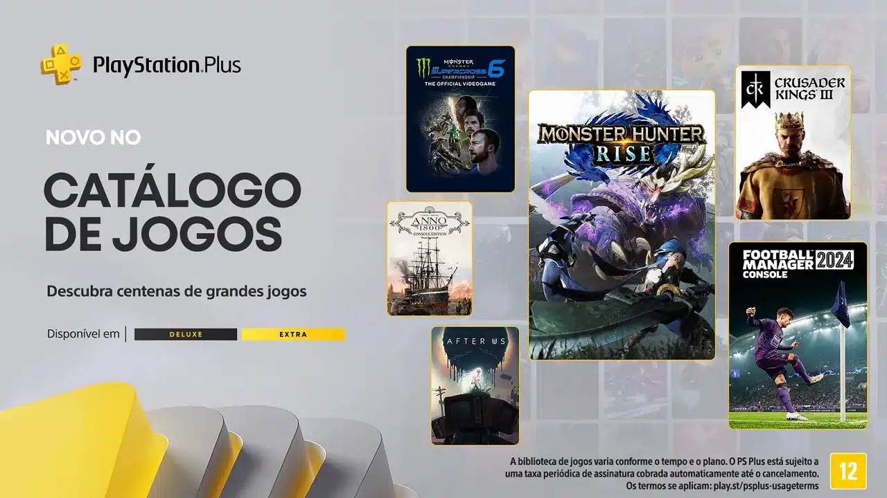 PS Plus Extra e Deluxe de junho de 2024