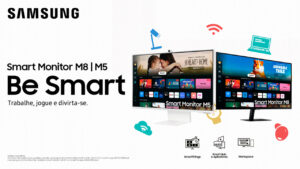 Samsung lança monitores inteligentes M5 e M8 no Brasil
