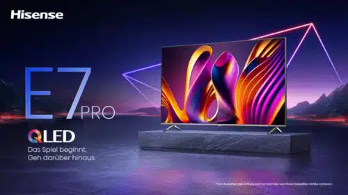 Hisense lança TV gamer E7NQ Pro 4K QLED com 144 Hz e FreeSync Premium
