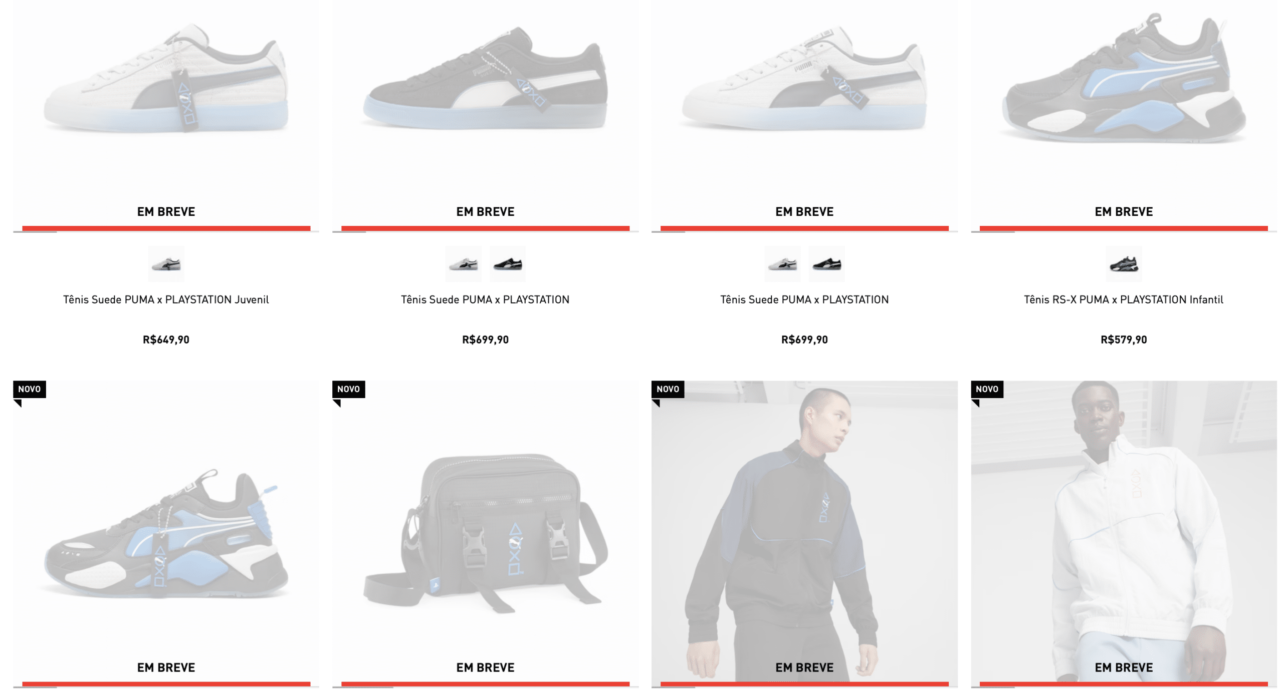 Vendas da coleção PlayStation e Puma começam dia 5 no Brasil 1 PlayStation x puma